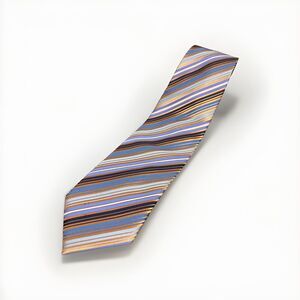 Ermenegildo Zegna Tie Striped Mens Multicolor Business See Details